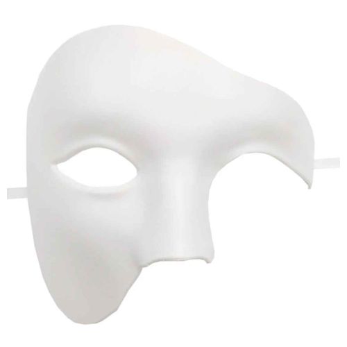 Masque Cosplay Fantôme Steampunk D'halloween Pour Homme Et Femme,Accessoires De Costume De Carnaval,Demi-Visage En Plastique Abs,Tim Ade