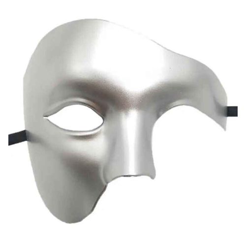 Masque Cosplay Fantôme Steampunk D'halloween Pour Homme Et Femme,Accessoires De Costume De Carnaval,Demi-Visage En Plastique Abs,Tim Ade
