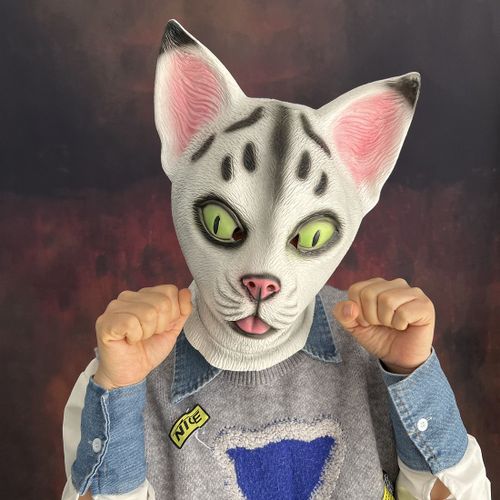 Masque Intégral En Latex Pour Adultes,Accessoires De Zoo,Cosplay D'halloween,Olympiques De Mascarade,Tête De Cheval Matkey,Rhde Fête De Vacances,Masque D'animal