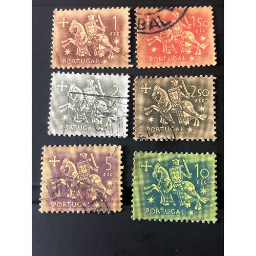Série De Timbres Portugais Chevaliers Templiers