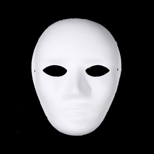 Masque De Pulpe Blanc Dessiné À La Main Pour Adulte,Déguisement Complet,Père Noël,Renard,Chat,Ixd'halloween,Noël,Accessoires,