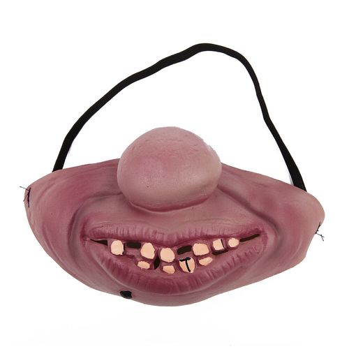 Demi-Masques En Latex Pour Adultes,Masque De Clown,Masques Horribles,Bande Élastique Humoristique Et Drôle,Accessoires De Cosplay,Fête D'halloween