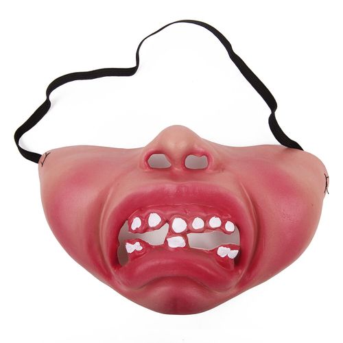 Demi-Masques En Latex Pour Adultes,Masque De Clown,Masques Horribles,Bande Élastique Humoristique Et Drôle,Accessoires De Cosplay,Fête D'halloween