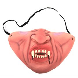 Demi-Masques En Latex Pour Adultes,Masque De Clown,Masques Horribles,Bande Élastique Humoristique Et Drôle,Accessoires De Cosplay,Fête D'halloween