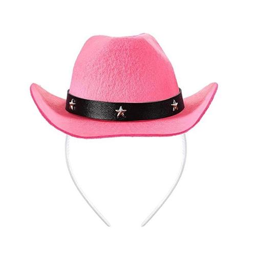 Mini Chapeau De Cowboy Bandeau Westernstyle Chapeau De Cowgirl Bandeau Cosplay Costume Accessoires De Fête Coiffure Accessoires