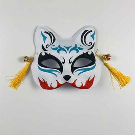 Masque De Renard Chat Peint À La Main,Accessoire De Cosplay,Demi-Visage,Japonais,Monténégro De Démons,Festival D'halloween,Mascarade Tim