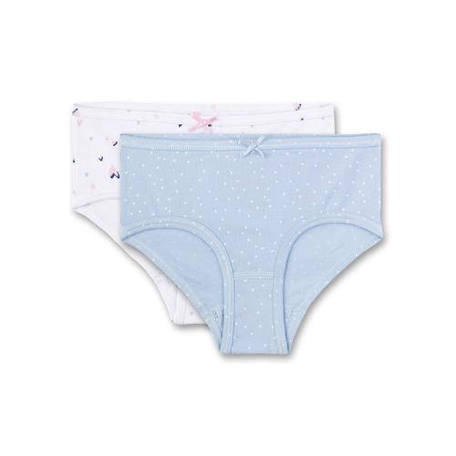 S.Oliver Filles Paquet De 2 Hipslip - Culotte, Caleçon, Sous-Vêtements, Coton Stretch, Uni Rouge/Blanc 104