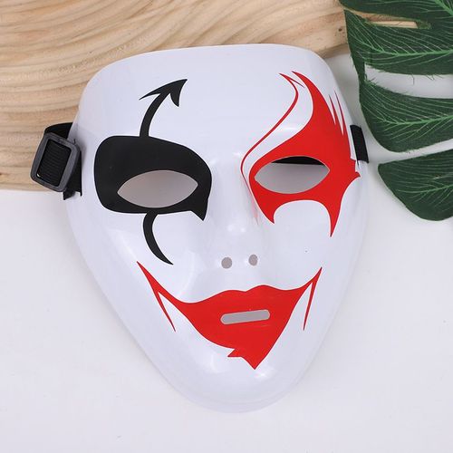 Demi-Masque D'horreur Effrayant Pour Halloween,Masque De Fantôme De Corne,Cosplay De Monstre,Costume De Cosplay