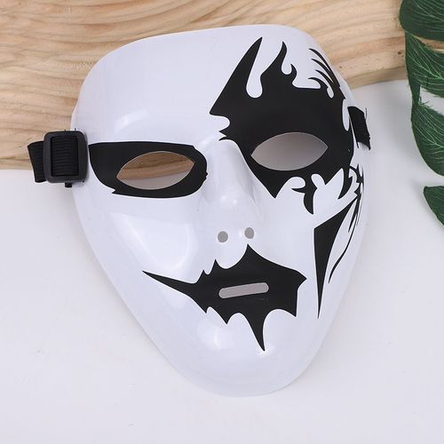 Demi-Masque D'horreur Effrayant Pour Halloween,Masque De Fantôme De Corne,Cosplay De Monstre,Costume De Cosplay