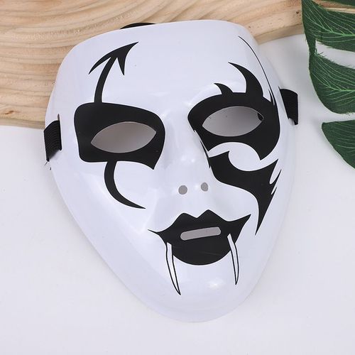 Demi-Masque D'horreur Effrayant Pour Halloween,Masque De Fantôme De Corne,Cosplay De Monstre,Costume De Cosplay
