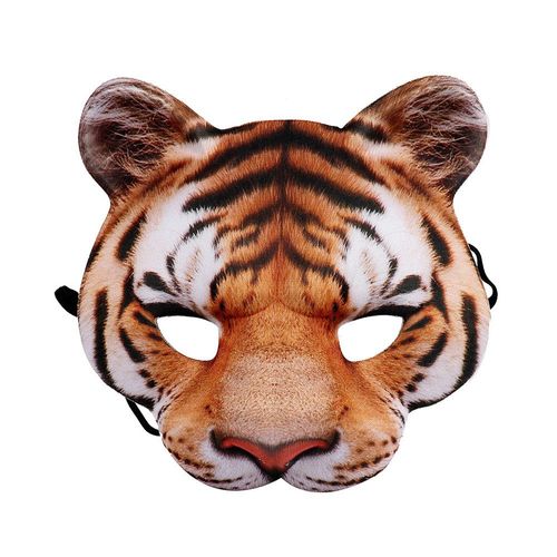 Demi-Masque D'horreur Effrayant Pour Halloween,Masque De Fantôme De Corne,Cosplay De Monstre,Costume De Cosplay