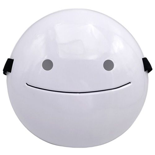 Masque D'halloween Complet En Polaire Blanche Pour Adulte,Accessoire De Cosplay Unisexe Pour Ixde Carnaval