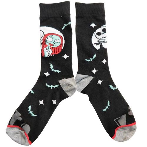 Jack Skellington Sally Cosplay Chaussettes pour Adultes,L'Étrange Noël de monsieur Jack,Accessoires de Costume Unisexe,Accessoires d'Halloween,Accessoires de Films