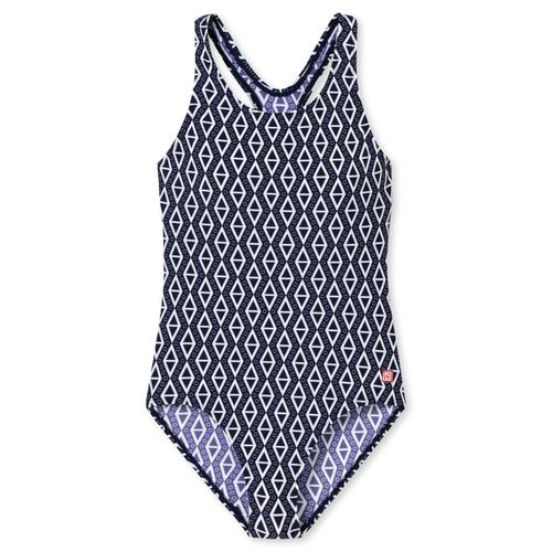 Schiesser Maillot De Bain Fille - Une Pièce, Racerback, Enfants, Adolescents, 128-176 Bleu 128 (6-7 Ans)