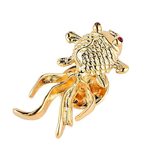 Kflk-Broche Poisson Rouge Exquise Pour Hommes Et Femmes,Insigne De Olympiques,Bijoux De Marque,Mode