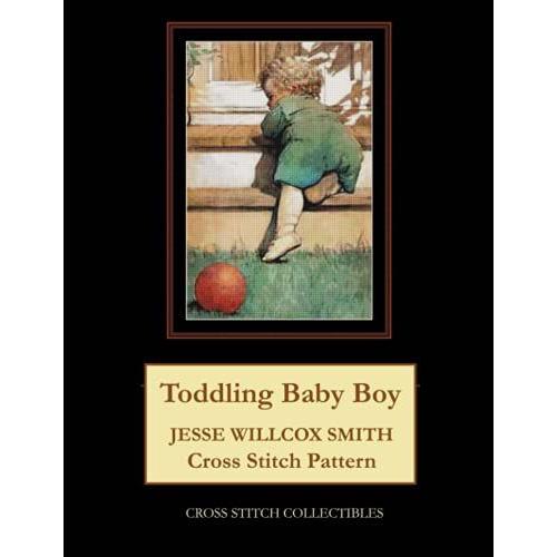Toddling Baby Boy: Jesse Willcox Smith Cross Stitch Pattern
