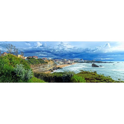 Tableau sur toile Falaise de Biarritz 45x135 cm