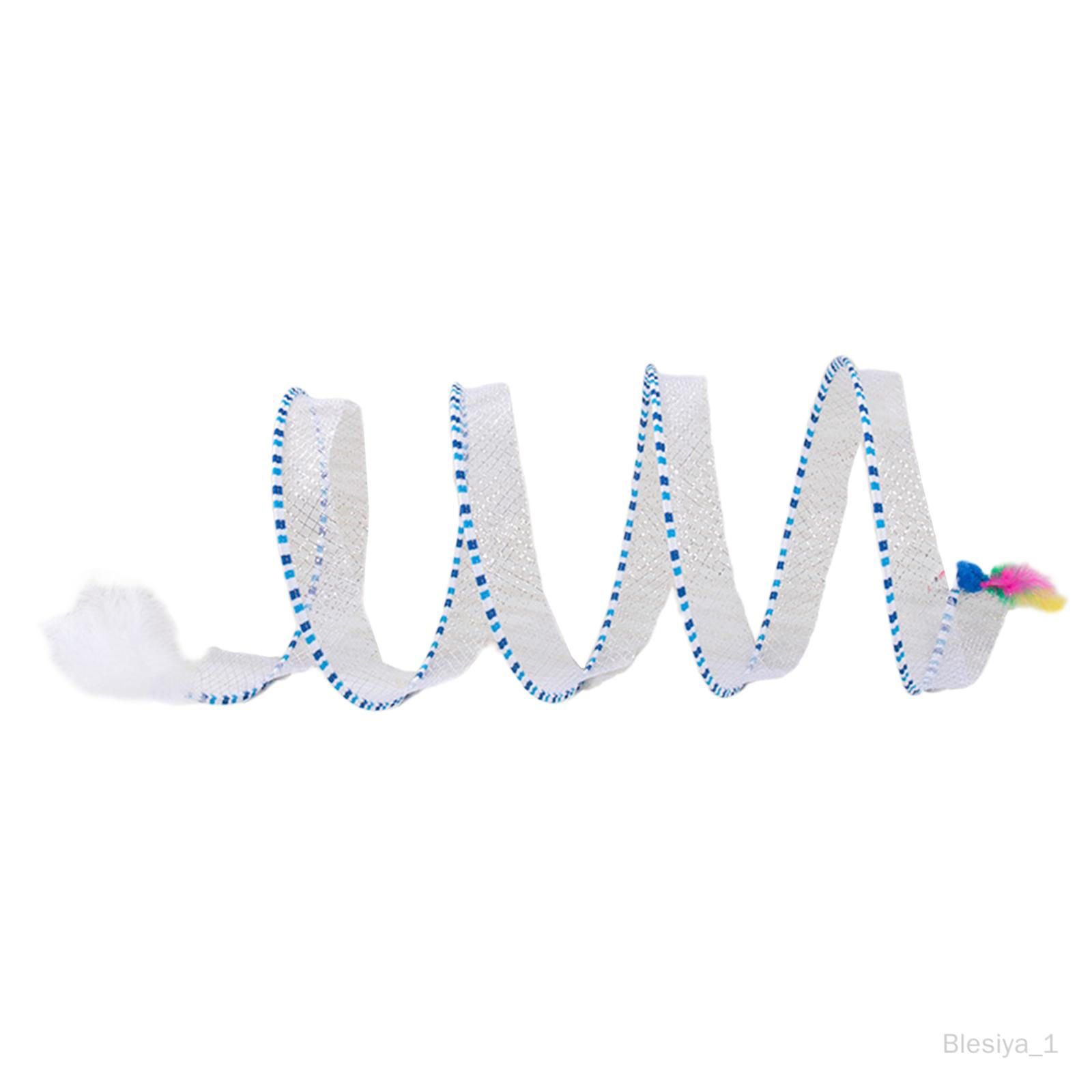 Blesiya Tubes Pliables Durables De Piste De Tunnel De Chat Plié Pour Des Accessoires Chaton Bleu