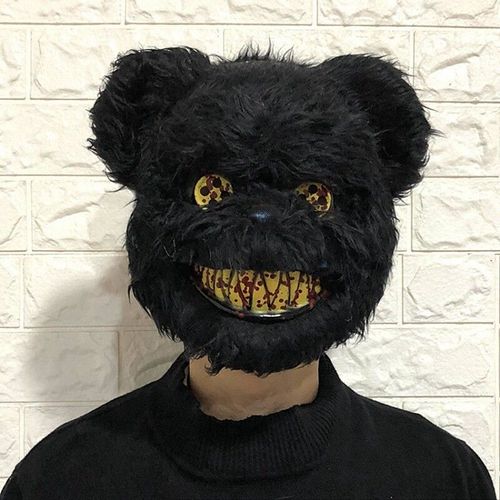 Masque Facial De Cosplay Effrayant Avec Ours Et Lapin,Accessoires De Costume De Carnaval,De Brev,De Ixd'halloween