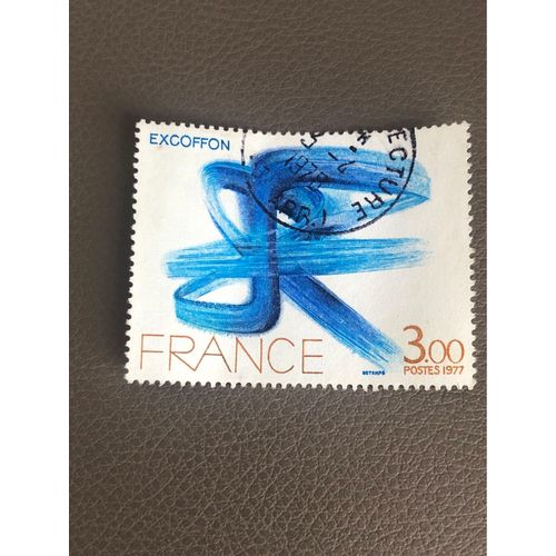 Timbre De 1977 Oblitéré En 1978 Excoffon