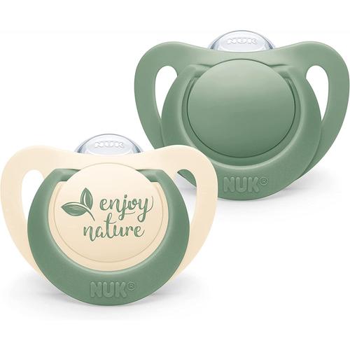 Lot De 2 Sucettes For Nature 0-6 Mois Eucalyptus - Nuk