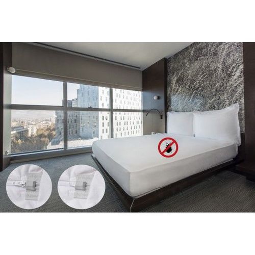 Protège Matelas Bugsecure 140x190 Bonnet 30cm Anti-Punaise De Lit