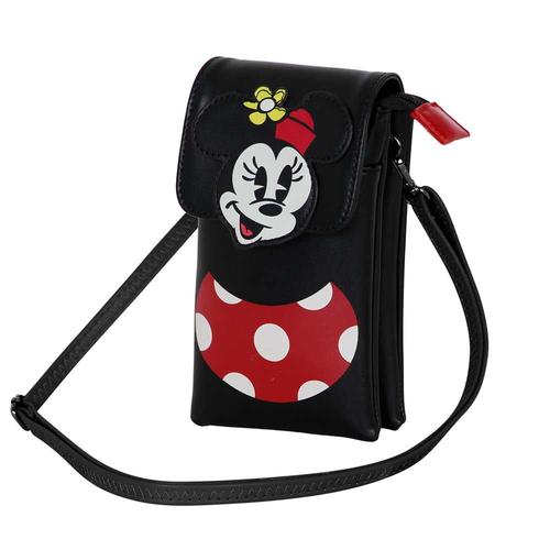 Sac pour Téléphone Portable - Disney Minnie Mouse Face - Multicolore - Taille Unique