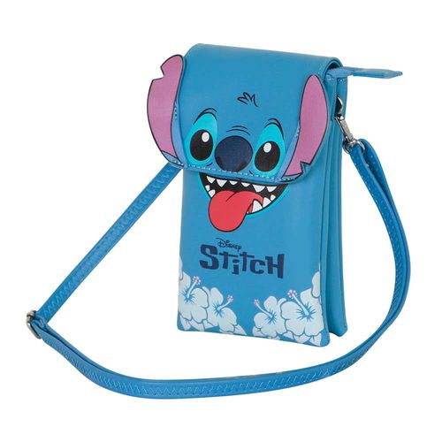 Sac pour Téléphone Portable - Disney Lilo et Stitch Tongue - Bleu - Taille Unique