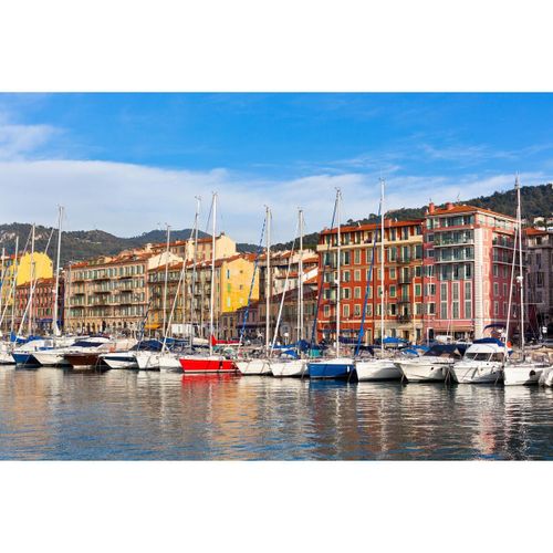 Tableau sur toile port de Nice 30x45 cm