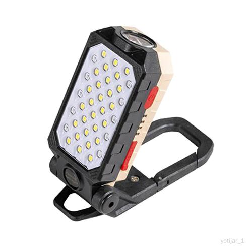 Lampe de Travail COB Rechargeable Par USB Lampe de Poche LED Portable Conception D'aimant de Lanterne de Camping étanche Réglable LED petite