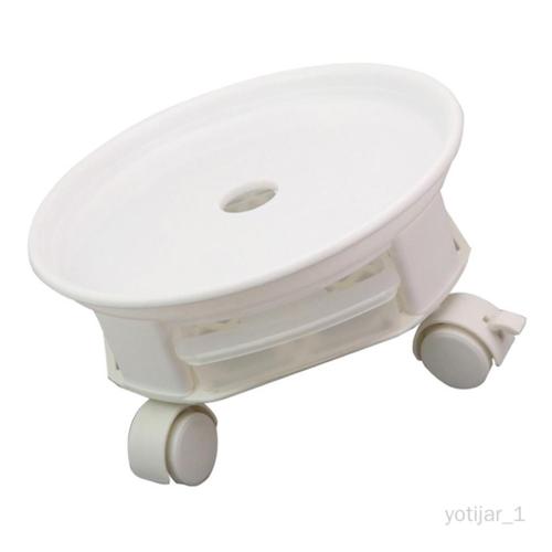 Jardinière Roues Moving - Anti-basculement - Extérieur / Intérieur - Blanc 35cm