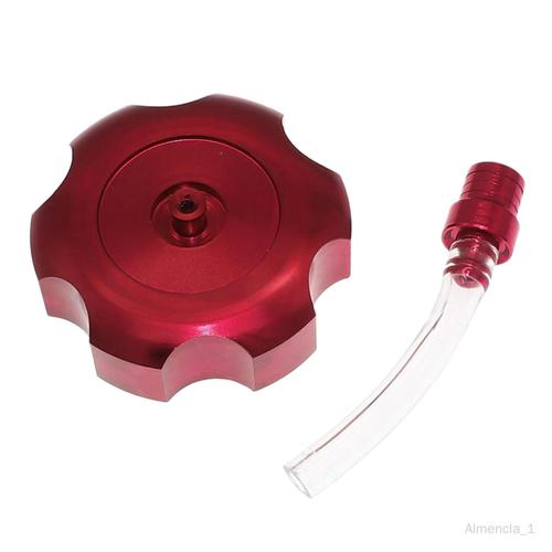 Pratique Cnc En Aluminium Hexagonal Petit Réservoir De Carburant De Avec Soupape De Reniflard Pour Atv Dirt Bike Cnc Accessoires De Voiture Usinés - Rouge