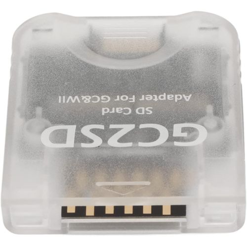 Lecteur D'Adaptateur de Carte, pour Adaptateur de Carte de Stockage Micro Wii, Adaptateur de Lecteur de Carte Professionnel Console de Jeu Adaptateur de Lecteur (Transparent)