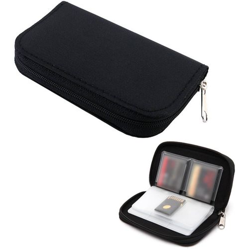 Étui pour Carte Mémoire, Boîte de Stockage de Cartes Mémoire, Boîte de Carte Mémoire, Étui de Transport étanche Antichocs, Étui pour Cartes Mémoire SD, Adapté pour Cartes SD et SDHC, Noir