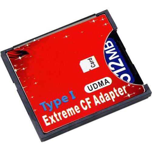 Adaptateur pour carte mémoire SD, SDHC, SDXC vers CF Compact Flash Type I 16/32/64/128 Go