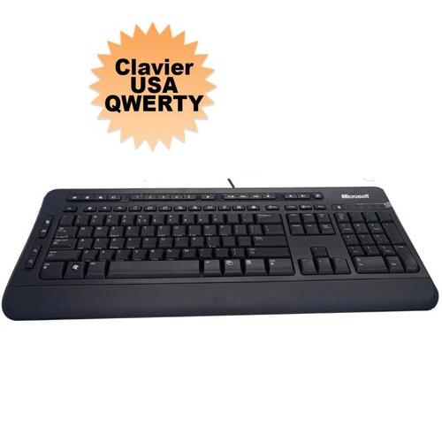 Clavier PC Microsoft Digital Media 3000 1343 QWERTY USA standard USB Noir NEUF