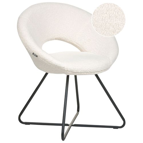 Chaise De Salle À Manger Rachel Bouclé Blanc