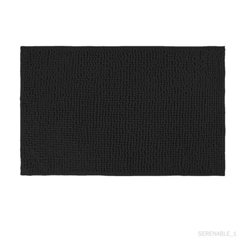 Tapis de porte tapis d'entrée antidérapant lavable en Machine tapis de sol  doux absorbant à l'intérieur paillasson d'entrée pour salon chambre Noir