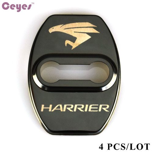 Ceyes-Décoration De Serrure De Porte De Style De Voiture,Couvercle De Protection,Étui D'emblèmes Pour Toyota,Harrier,Lexus,Cortrustcamry,Avensis - Type For Style 2 Black