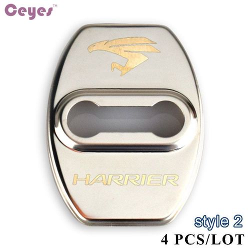 Housse De Protection Pour Serrure De Porte De Voiture,Pour Toyota Harrier Avensis Rav4,Accessoires Emblèmes De Voiture - Type For Style 2 Silver