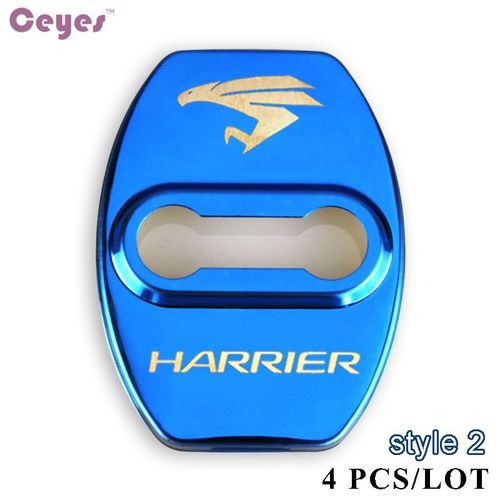 Housse De Protection Pour Serrure De Porte De Voiture,Pour Toyota Harrier Avensis Rav4,Accessoires Emblèmes De Voiture - Type For Style 2 Blue