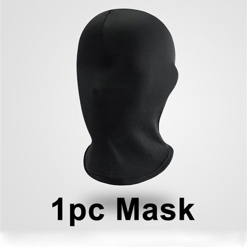 Couvre-tête en spandex sans trou pour femme et homme,chapeau cosplay,casquette cagoule CS,protection solaire UV,masque de ski moto vélo,noir,simulation,10 pièces