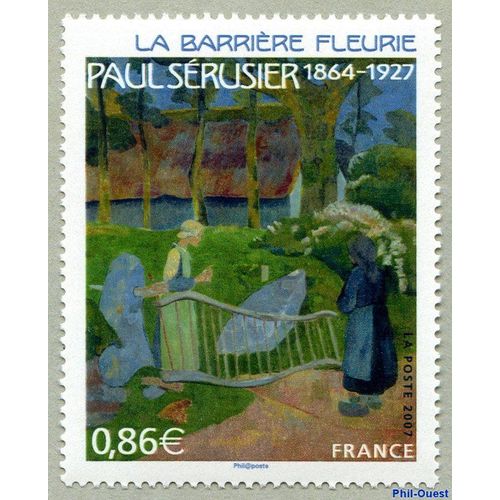 France 2007, Très Beau Timbre Neuf** Luxe Yvert 4105, Peinture De Paul Sérusier 1864-1927, "La Barrière Fleurie".