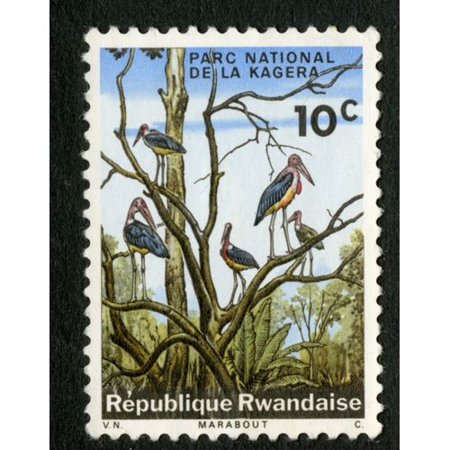 Timbre Non Oblitéré République Rwandaise, Parc National De La Kagera, 10 C,