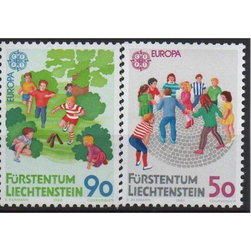 Liechtenstein Timbres Europa 1989