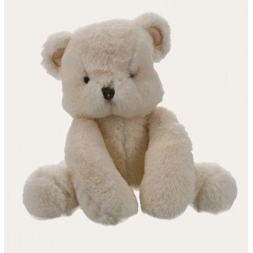 Doudou Ours Blanc Creme Bouchara Jouet Animal Ourson Bebe Naissance