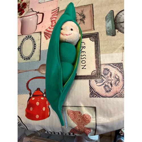 Doudou Peluche Bébé Petit Pois 36 Cm