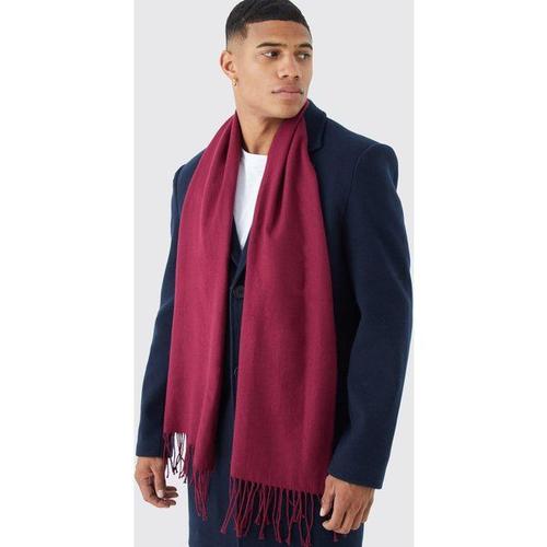 Écharpe Unie Homme - Bordeaux - One Size, Bordeaux