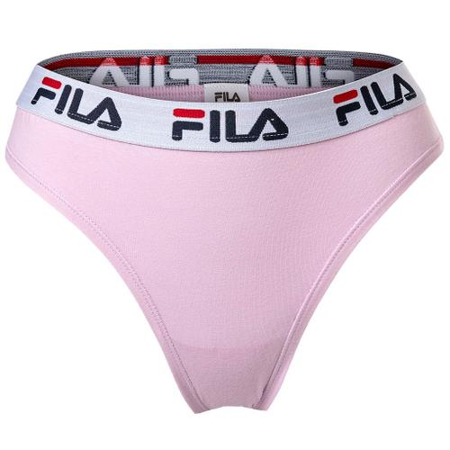 Fila Culotte Brésilienne Pour Dames - Pantalon, Ceinture Avec Logo, Coton Stretch, Uni, Xs-Xl Rouge L (Large)