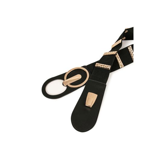 Ceinture Élastiquée Avec Ornements Dore Femme